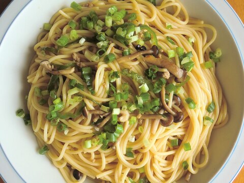 きのこピーマン★バター醤油スパゲッティ